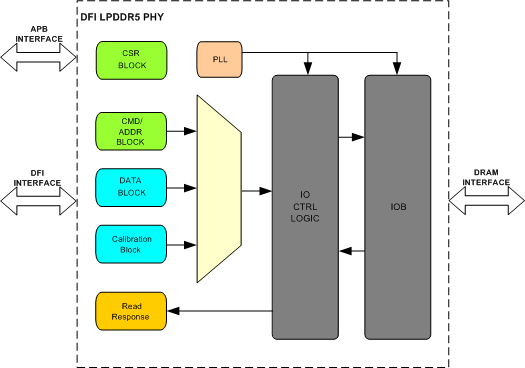 DFI LPDDR5 PHY IIP 