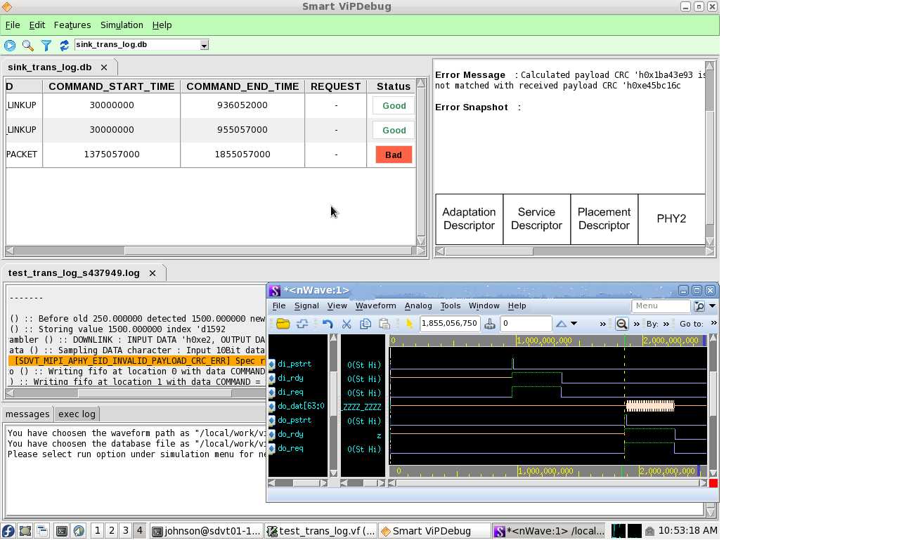 MIPI APHY Verification IP Smart VIPDebug